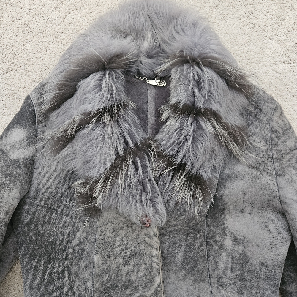 Reisler Sheepskin coat with fur collar M - Picture 3 of 8